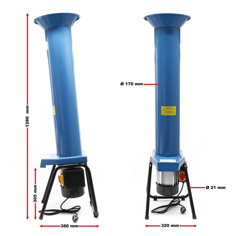 Hedelmärouhinta 1100 W, 1000 kg/h, 2800 U/min, teräs