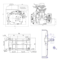 LIFAN 168 bensiinimoottori 4 8 kW 6 5 PS 196 cm öljykylpykytkin 2 1 alennusvaihteisto karting moottori