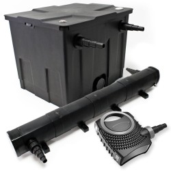 Lampisuodatinsetti CBF-350 12 000 l, NEO-10000 SuperECO-pumppu 10 000 l/h 80 W, CUV-272 UVC-selkeytin 72 W