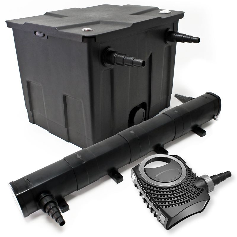 Lampisuodatinsetti CBF-350 12 000 l, NEO-10000 SuperECO-pumppu 10 000 l/h 80 W, CUV-272 UVC-selkeytin 72 W