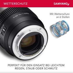 Samyang V-AF 75 mm T1,9 FE video-objektiivi Sony E, autofokus, 8K, Tally-merkkivalo, täyskenno ja APS-C