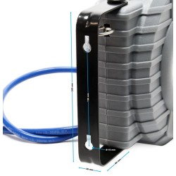 Automaattinen paineilmakela 9 m PVC letku 8 bar vaaleanharmaa