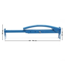 Tiilipihdit 2 kpl 425 700 mm säädettävä teräs sininen