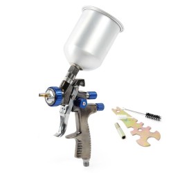 XPOtool LVLP maalauspyssy 1 4 mm suutin 500 ml alumiinisäiliö 100 mm suihkuleveys