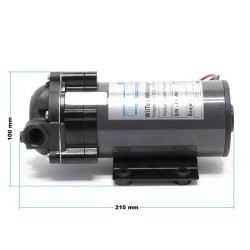 Naturewater paineenkohotuspumppu 200 GPD (750 l/vrk) 60 W käänteisosmoosijärjestelmään 2-5 bar