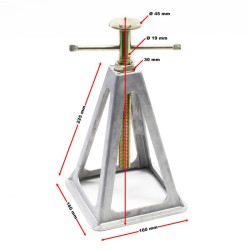 Alumiiniset tukijalat asuntovaunuille ja perävaunuille, 4 kpl, 28–43 cm, 900 kg