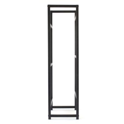 Toboli juomalaatikkohylly 3 laatikolle, teräs, musta, 47 x 31 x 116 cm, 20 kg/taso