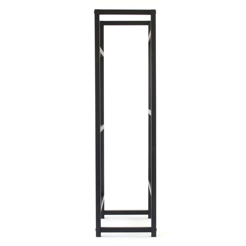 Toboli juomalaatikkohylly 3 laatikolle, teräs, musta, 47 x 31 x 116 cm, 20 kg/taso