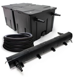 SunSun lampisuodatinsetti CBF 350B ja CUV 272 UVC puhdistin 72 W 60 000 l 5 m letku 25 mm