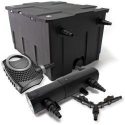 SunSun lampisetti CBF 550 suodatin 60000 l CTF 8000 pumppu 8000 l h CUV 218 UVC selkeytin 18W Y jakaja