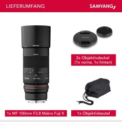 Samyang 100mm f/2.8 Makro-objektiivi Fuji X -sarjalle, manuaalinen tarkennus