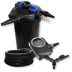 SunSun CPF 15000 painesuodatinsetti 18 W UV C NEO 10000 SuperECO pumppu 10000 l h 25 m letku 25 mm Y jakaja