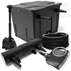 SunSun lampisuodatinsetti: CBF-350 12000 l, NEO-10000 pumppu 10000 l/h, CUV-236 UV-puhdistin 36W, 25m letku, HJ-943