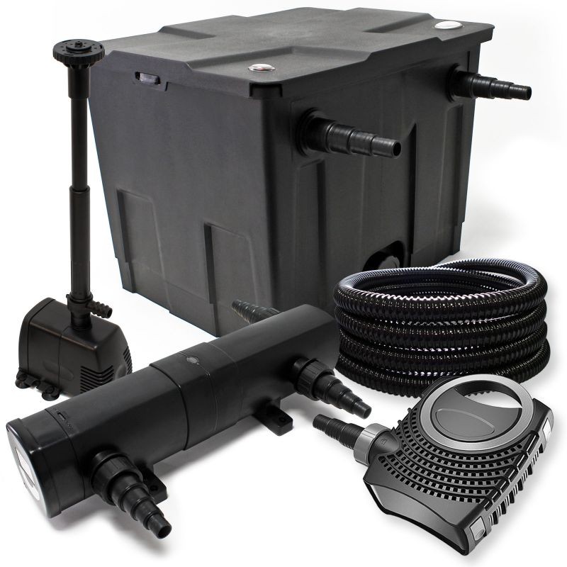 SunSun lampisuodatinsetti: CBF-350 12000 l, NEO-10000 pumppu 10000 l/h, CUV-236 UV-puhdistin 36W, 25m letku, HJ-943