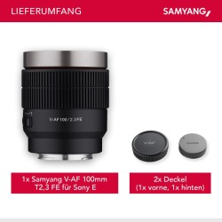 Samyang V-AF 100 mm T2,3 video-objektiivi Sony E / FE, autofokus, 8K-tuki