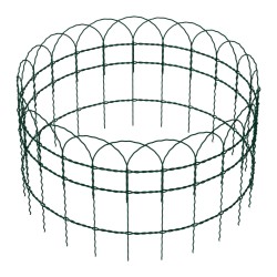 Puutarhan verkkoaita 0,4 x 25 m, vihreä, PVC-pinnoitettu teräs, silmäkoko 9 x 15 cm