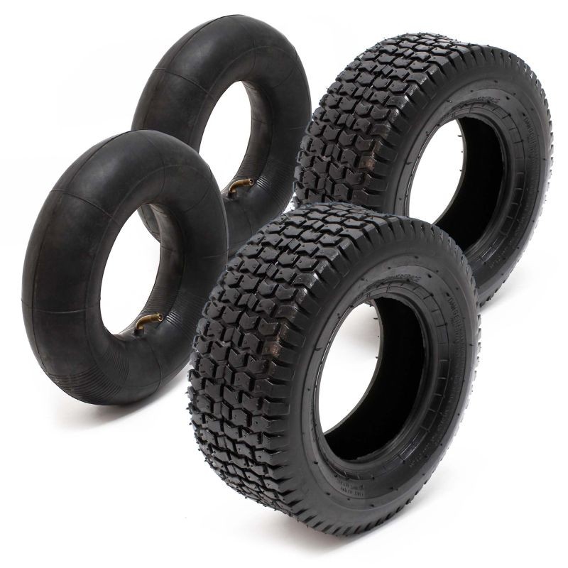 Rengas- ja sisuskumisetti ratsastajaleikkurille 15x6.00-6 4PR, 2+2 kpl, kulmaventtiili