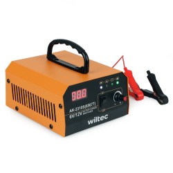 Akkulaturi 6-12 V, säädettävä latausvirta 3-10 A, 10-150 Ah, auto- ja moottoripyörille, LED-näyttö