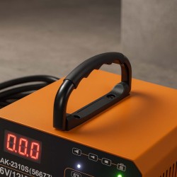 Akkulaturi 6-12 V, säädettävä latausvirta 3-10 A, 10-150 Ah, auto- ja moottoripyörille, LED-näyttö