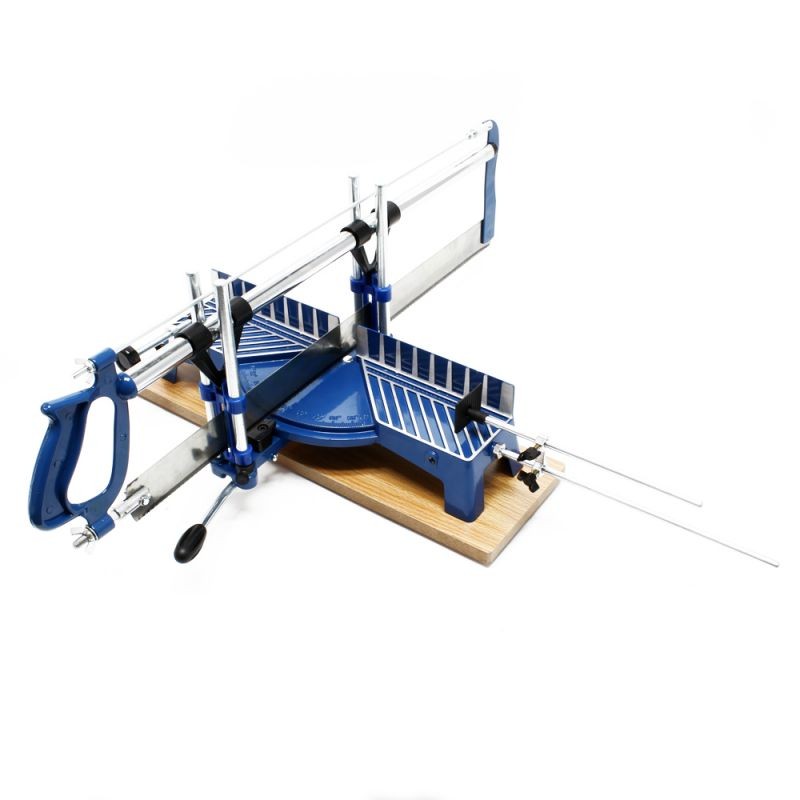 Viiste- ja katkaisusaha 600 mm, -45°...+45°, leikkuuleveys 110/160 mm, leikkuuskorkeus 120 mm, sininen