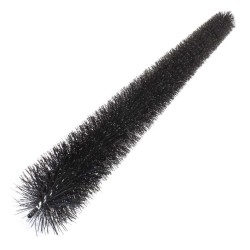 Aurinkopaneelien ja räystäskourujen pesintäsuojaharja, 10 kpl, 120 cm, Ø 12 cm, musta