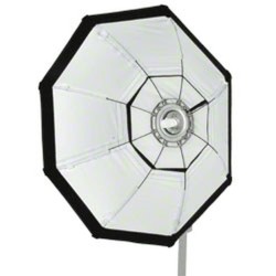 Walimex pro Octagon Softbox PLUS 90 cm muoto- ja ihmiskuvaukseen, diffuusorit, kenno-grid ja kuljetuslaukku