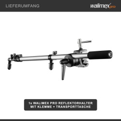 Walimex pro Heijastinpitelin, teleskooppivarsi 44-150 cm, 1800 x 100 x 100 mm, kuljetuslaukku