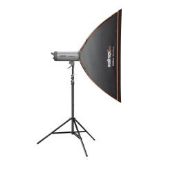 Walimex pro Softbox Orange Line 80 x 120 cm, 360° kääntyvä valonmuokkaaja valokuvaukseen ja videotuotantoon