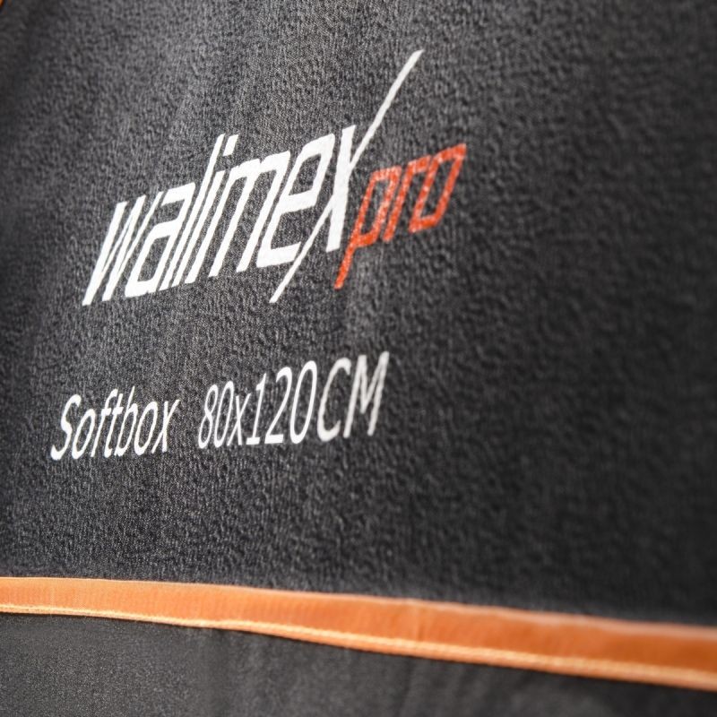 Walimex pro Softbox Orange Line 80 x 120 cm, 360° kääntyvä valonmuokkaaja valokuvaukseen ja videotuotantoon