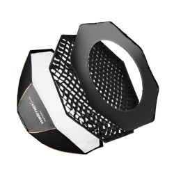 Walimex pro Octagon Softbox PLUS Orange Line 60 cm - kahdeksankulmainen softbox kulta-/hopeavälipalalla