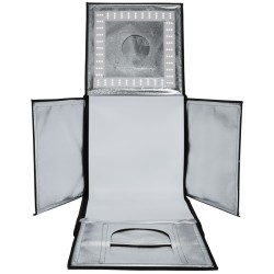 Walimex pro kokoontaitettava LED-valokuutio 430 x 430 x 430 mm, 4 taustaa ja diffuusori