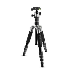Mantona Light Traveller kamerajalusta 131 5 cm alumiini musta harmaa 5 kg kantavuus pallopää ja monopodi