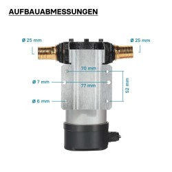 Siirrettävä diesel-, biodiesel- ja lämmitysöljypumppu 12 V, 150 W, 40 l/min, itseimevä