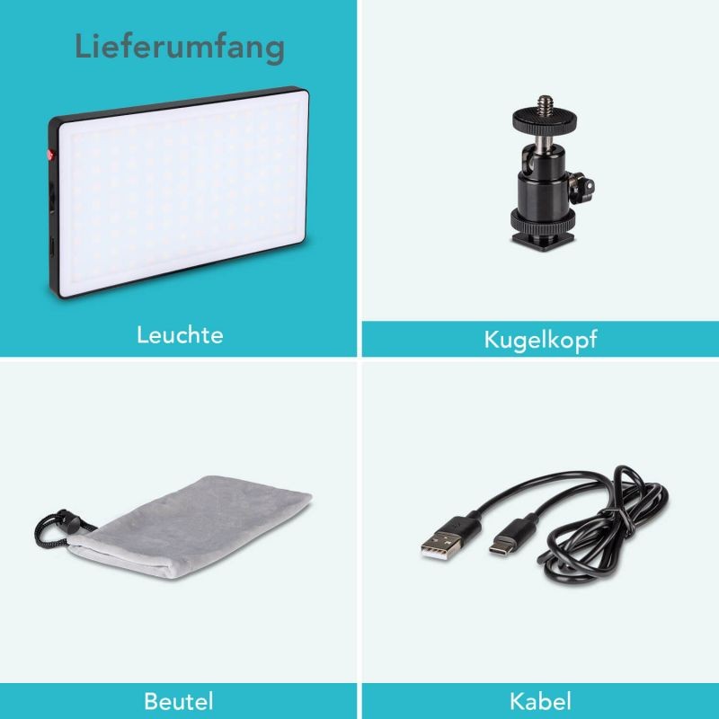 Instarter Spectar Bi-Color P-Pocket LED 0.6 LED-videovalo 9 W, diffuusori ja Powerbank-toiminto