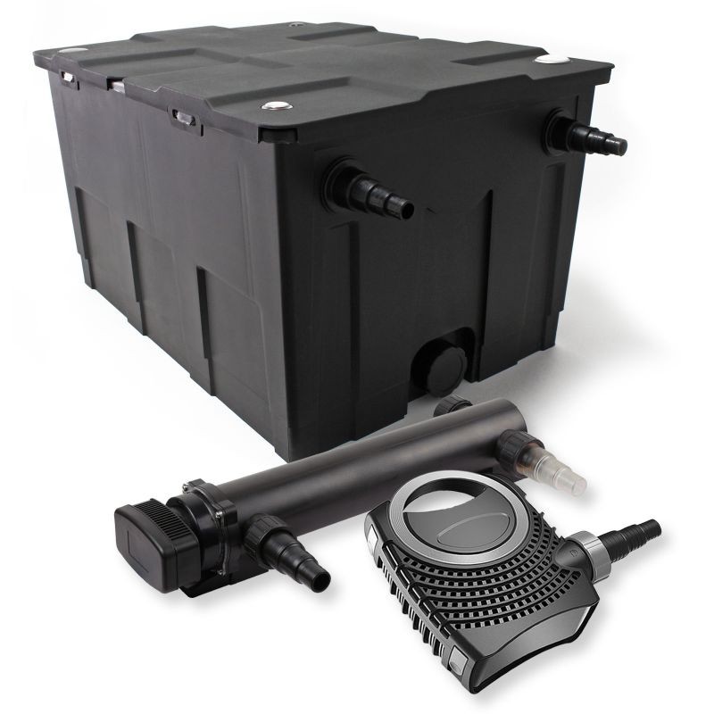 SunSun lampisuodatinsetti CBF-550 60000 l, CTF-8000 SuperECO pumppu 8000 l/h, CUV-336 UVC-selkeytin 36 W