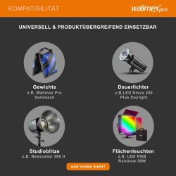 Walimex pro Puomijalka pyörillä 140 450 cm puomivarsi 290 cm musta