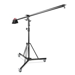 Walimex pro Puomijalka pyörillä, 140–450 cm, puomivarsi 290 cm, musta