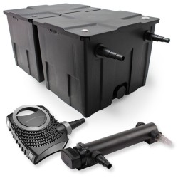 SunSun lampisuodatinsetti CBF-350B 60000 l, CTF-8000 SuperECO pumppu 8000 l/h, CUV-324 UVC-puhdistin 24 W