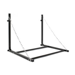 Seinään kiinnitettävä rengasteline 4 renkaalle säädettävä leveys 1370 x 730 x 705 mm 130 kg teräs musta