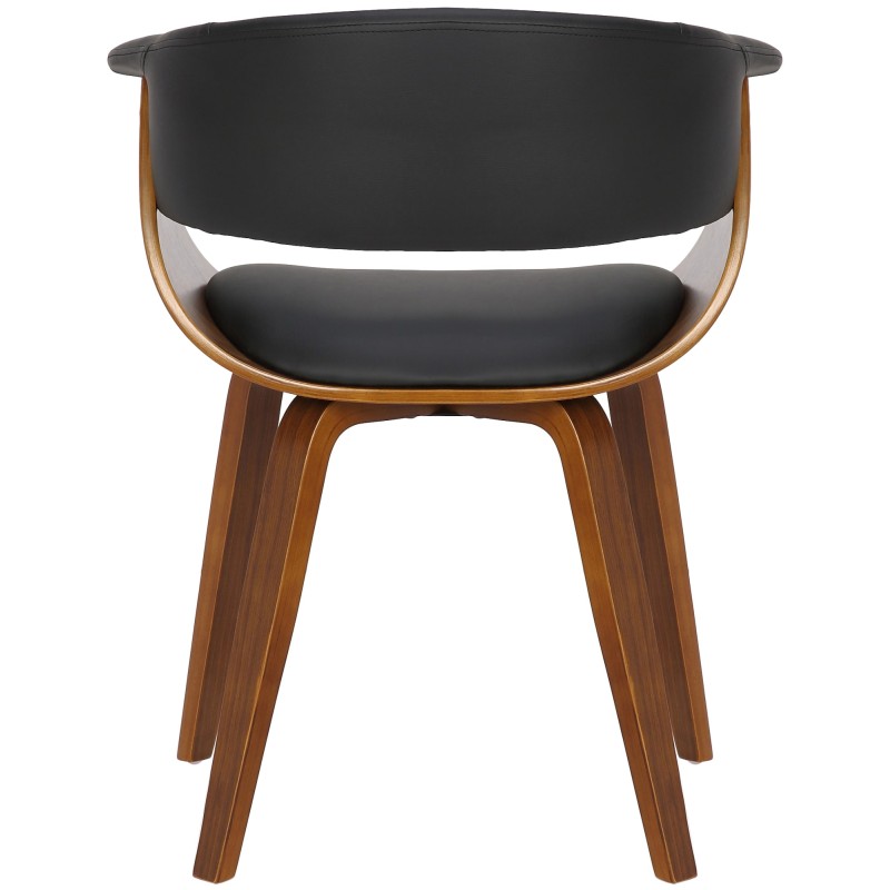 Bruce-tuoli moderni keinonahkainen ruokapöydän tuoli käsinojilla