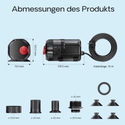 SunSun CQB-2500 SuperECO lampupumppu 2700 l/h, 45 W, keraaminen akseli