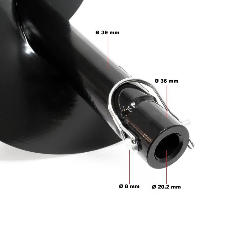 Maaporan terä 200 mm, valurauta, kiinteä kärki