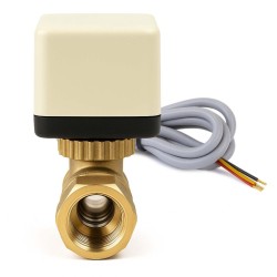 2-tievyöhykeventtiili DN25 33,7 mm 230 V, palloventtiili ja ohjauslaite