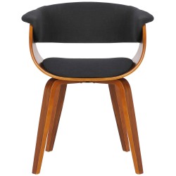 Bruce-tuoli kangasverhoilulla moderni ruokapöydän istuin puukehyksellä