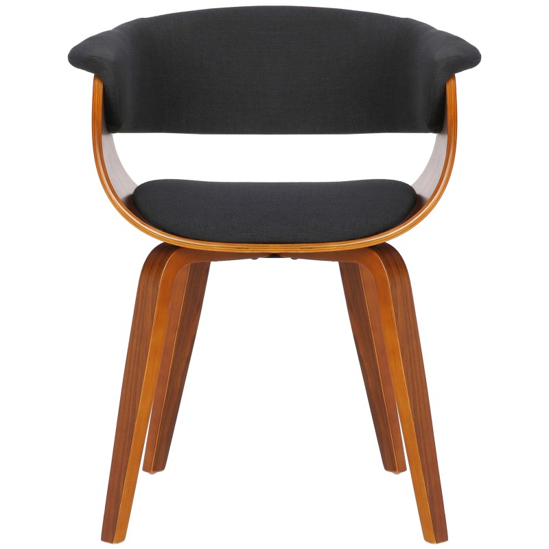 Bruce-tuoli kangasverhoilulla moderni ruokapöydän istuin puukehyksellä