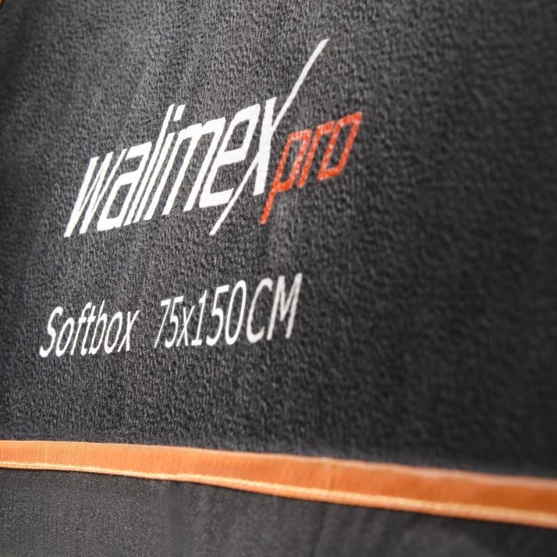 Walimex pro Softbox Orange Line 75 x 150 cm, 360° kääntyvä valonmuokkaaja valokuvaukseen ja videoon