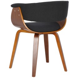 Bruce-tuoli kangasverhoilulla moderni ruokapöydän istuin puukehyksellä