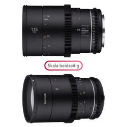 Samyang MF 135mm T2,2 VDSLR MK2 videobjektiivi Canon EF / EF-S, manuaalinen tarkennus