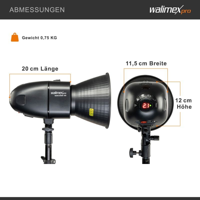 Walimex pro Newcomer 100 II studiosalamasetti 2 kpl, softboxit 60x90 cm, valojalustat ja langaton laukaisin