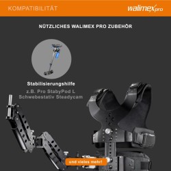 Walimex pro StabyBalance II -stabilointijärjestelmä, liivi ja 2 jousivartta, max. 5,5 kg